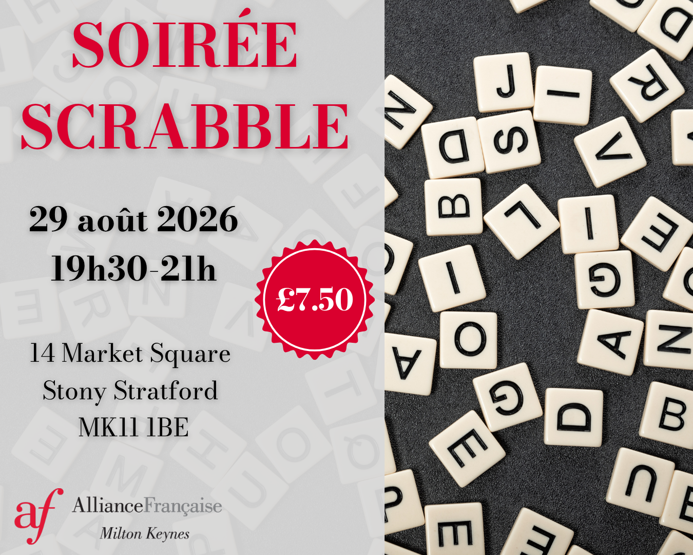 Soirée Jeu - Scrabble en français